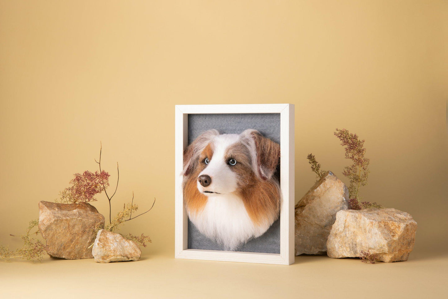 Realistic 3d pet replica frame